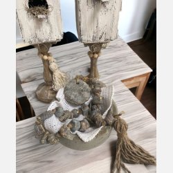 K�de med rund sten og kvast, m�rk