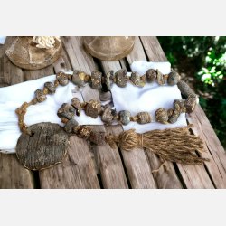 K�de med rund sten og kvast, m�rk