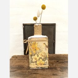 Glasvase med pskemotiv