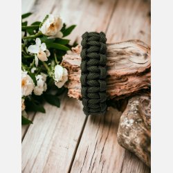 Armb�nd, Paracord, gr�n - bred