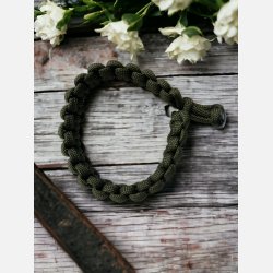 Armb�nd, Paracord, gr�n - bred