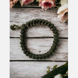 Armb�nd, Paracord, g�n/gulmeleret
