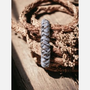 Armb�nd, Paracord, Hvid/Brunmeleret