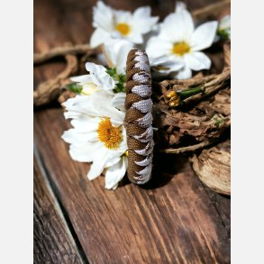 Armb�nd, Paracord, Hvid/Brun