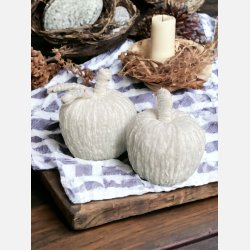 �ble og p�re af velour-garn, S�T