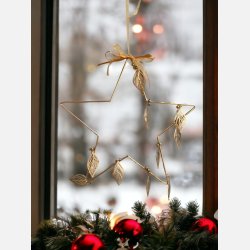 Stjerne, Guld �: 30 cm