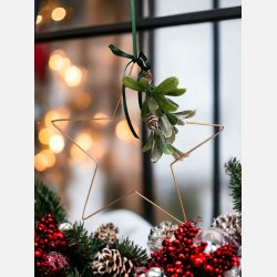 Stjerne, Guld �: 30 cm