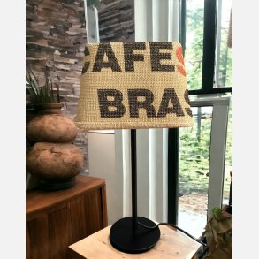 Lampesk�rm af kaffes�k 