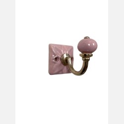 Knage m. 1 krog i lyslilla/rosa 