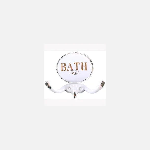 Dobbelt knage "BATH" Vintage