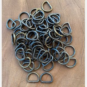D-ring Antique Brass - 10 Stk.