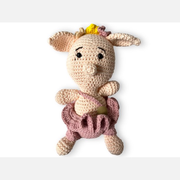 Hklet baby Gris med kjolebuks