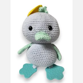 H�klet Baby �lling med bidef�dder og rasle, BL�