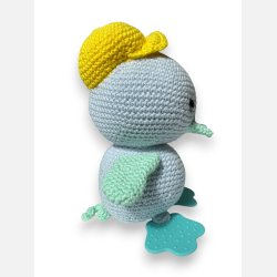 H�klet Baby �lling med bidef�dder og rasle, BL�