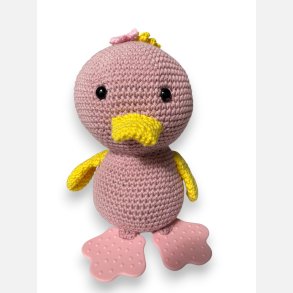 H�klet Baby �lling med bidef�dder og rasle, ROSA