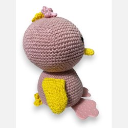 H�klet Baby �lling med bidef�dder og rasle, ROSA