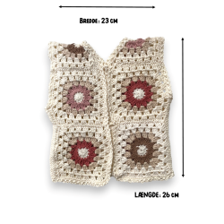 Vest med granny squares str. 2-4 mdr. 