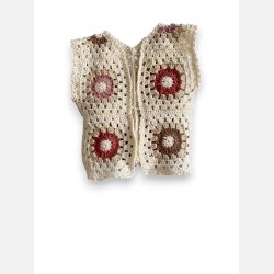 Vest med granny squares str. 2-4 mdr. 