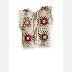 Vest med granny squares str. 2-4 mdr. 