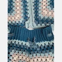 Baby s�t Cardigan og buks (4-6 mdr.), dreng