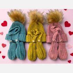 Hue og vante-st baby (0-1 md.)