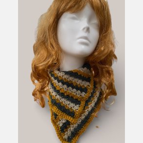 Twistet halsedisse AG Bl�/Gr�/Karry