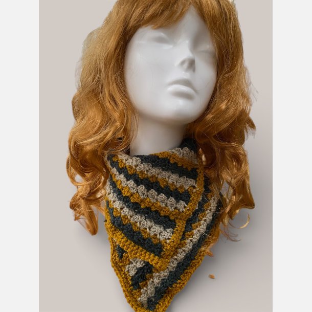 Twistet halsedisse AG Bl�/Gr�/Karry