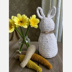 H�klet p�skehare, hvid