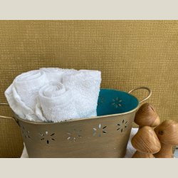 Metal-kurv "Messing/Gr�n"