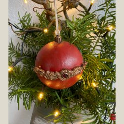 Julekugle "R�d m. rubin"