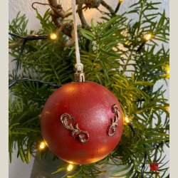 Julekugle "R�d m. rubin"