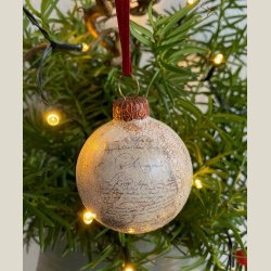 Julekugle "With love"