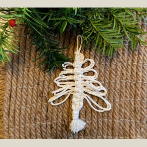 Lille juletr i off-white