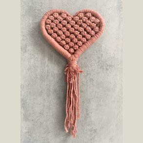 Macram� sv�vende hjerte 