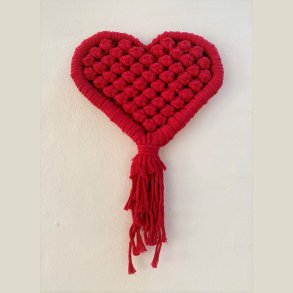 Macram� sv�vende hjerte 