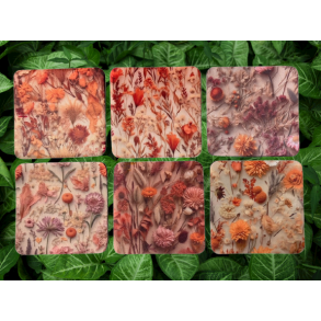 Coasters/Glasbrikker - 6 stk. 