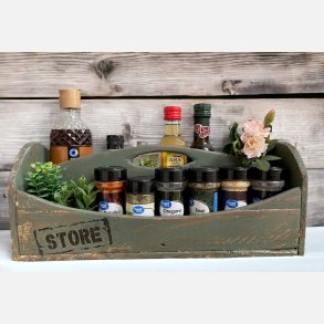 Tr�kasse til opbevaring Gr�n