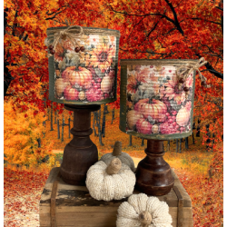 Efter�rs-d�ser p� fod, s�t � 2 stk.