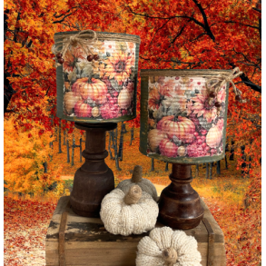 Efter�rs-d�ser p� fod, s�t � 2 stk.