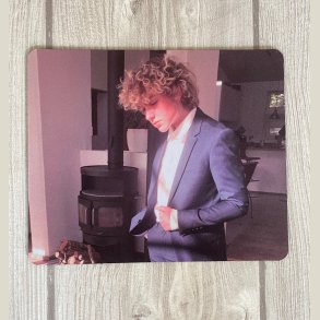 Musem�tte 18 x 22 x 3 mm, med eget design/motiv