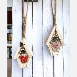 Fuglehus til oph�ng, r�d