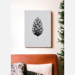 Paper Collective - Form us with Love "Nature 1:1 Pine Cone - Gray"
