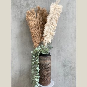 H�j vase med m�nster, Upcycled