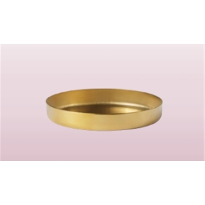 Tivoli Block Candle Tray Brass